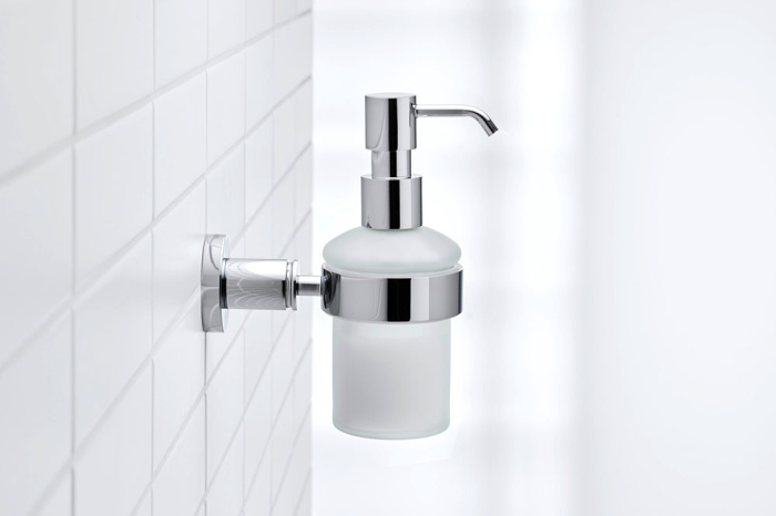 Dozator sapun Duravit 0099161000, baie D-Code, tip instalare pe perete, volum ml 200, numar orificii instalare 2, crom [3]