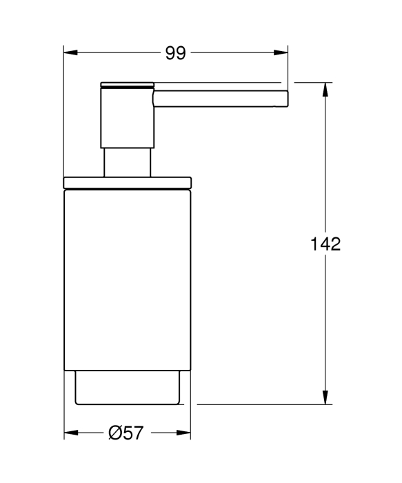 Dozator sapun Grohe 41028DL0, Selection, pe suport, 130 mm, sticla/metal, mat, cupru [3]