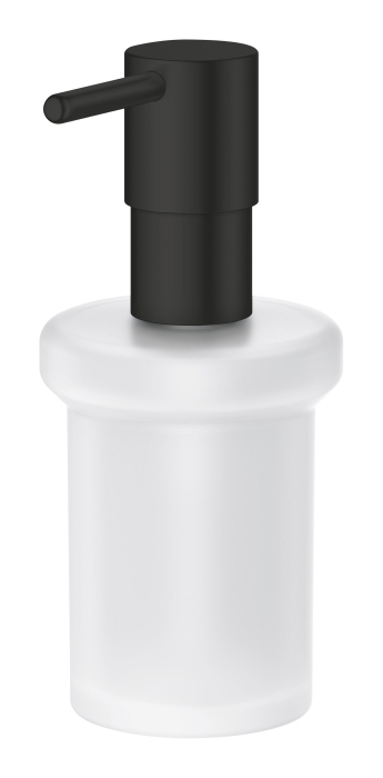 Dozator sapun Grohe 411882430, 144 mm, 126 mm, 2 orificii instalare, 160 volum ml, pe suport, sticla, metal, Negru [2]