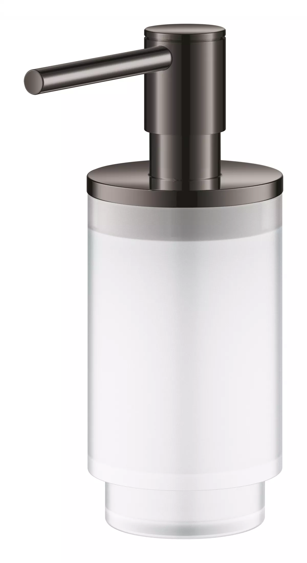 Dozator sapun Grohe Selection, pe suport, 130 mm, sticla/metal, lucios, grafit, 41028A00 [2]