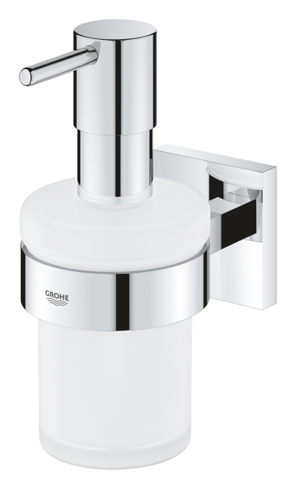 Dozator sapun lichid Grohe 41098000, 157 mm, 72 mm, 2 orificii instalare, 200 volum ml, pe perete, Crom [2]