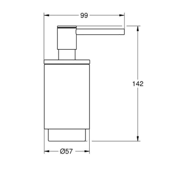 Dozator sapun lichid Grohe Selection negru mat Phantom Black [2]