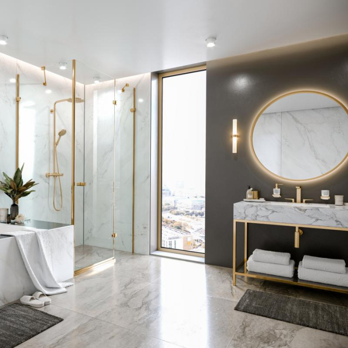 Dozator sapun lichid Hansgrohe AddStoris bronz periat [4]