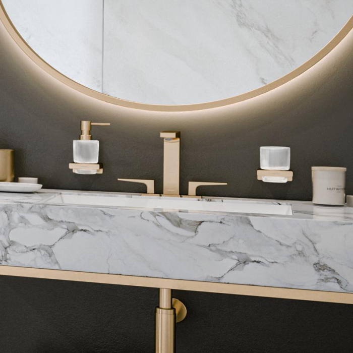 Dozator sapun lichid Hansgrohe AddStoris bronz periat [3]