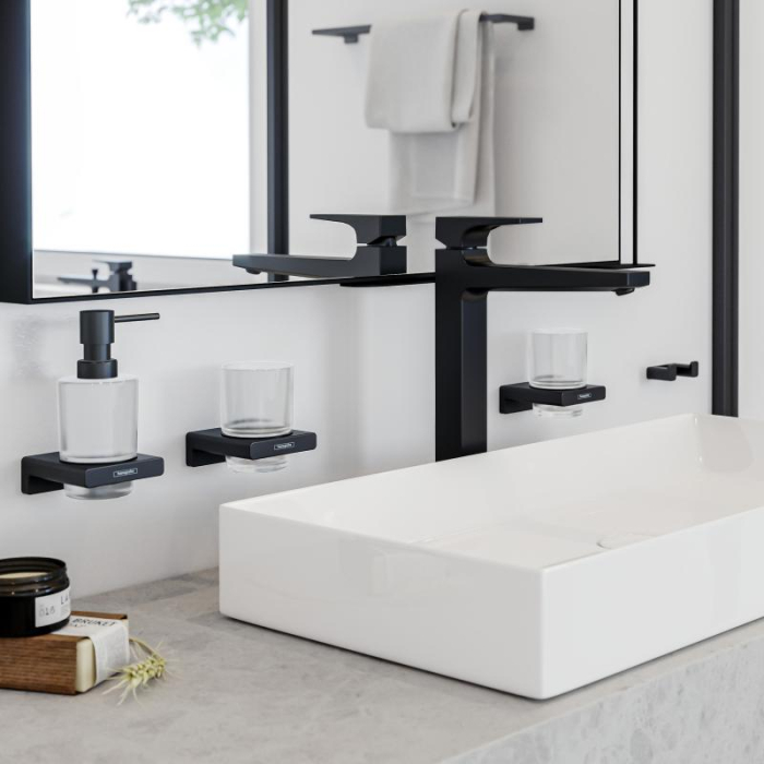 Dozator sapun lichid Hansgrohe AddStoris negru mat [4]