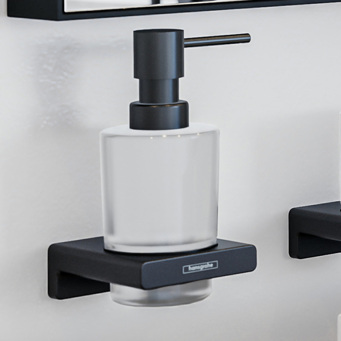Dozator sapun lichid Hansgrohe AddStoris negru mat [3]