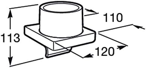 Dozator sapun Roca A817037001, Tempo, tip instalare pe perete, volum ml 180, numar orificii instalare 2, crom [4]