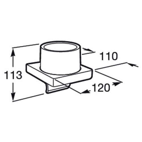Dozator sapun Roca A817037CN0, Tempo, tip instalare pe perete, volum ml 180, numar orificii instalare 2, negru [4]