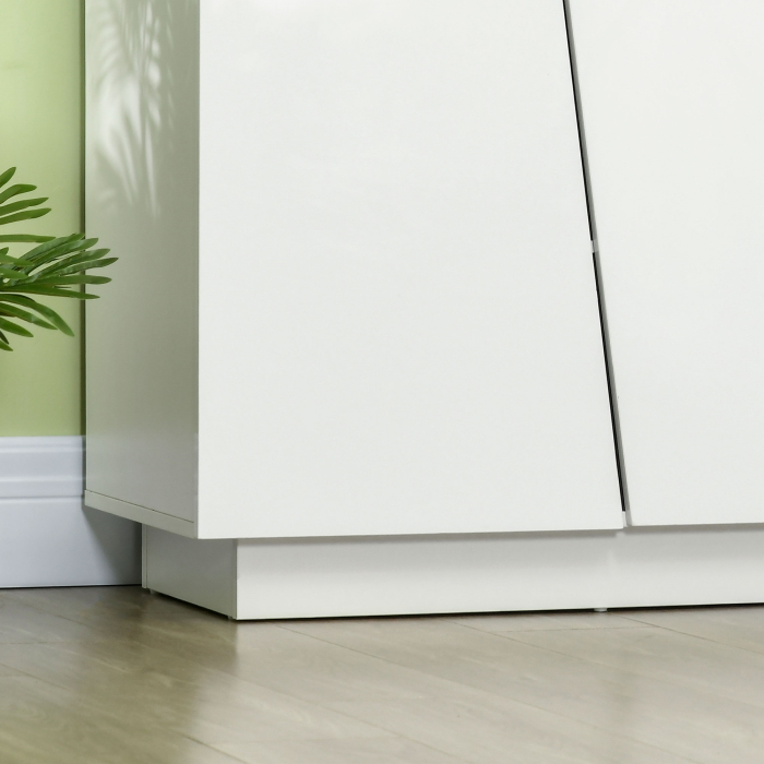  Dulap Alb 150×40×88 cm - 5 Niveluri & Polita Reglabila [9]