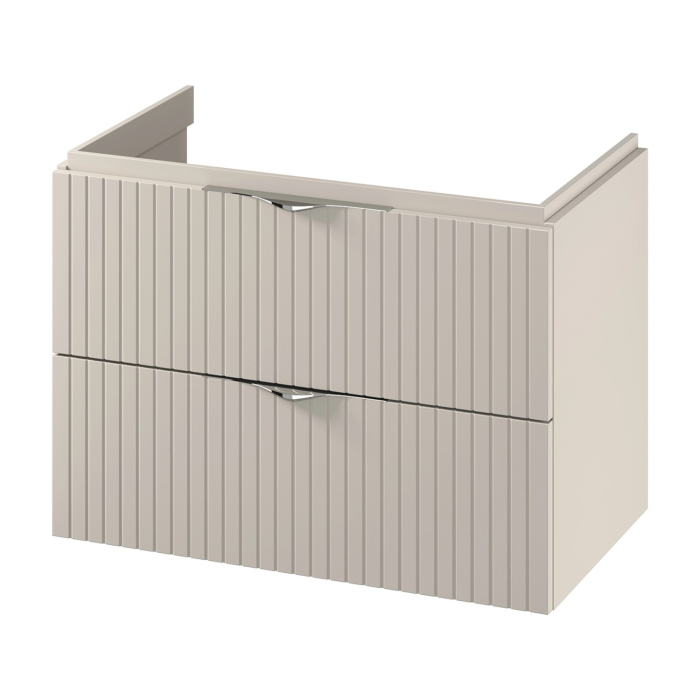 Dulap baie suspendat 80 cm pentru lavoar, casmir mat, MDF, Cersanit Tirso [2]