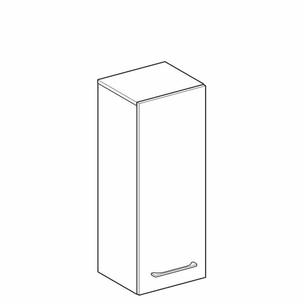 Dulap baie suspendat alb Geberit Selnova Square 1 usa 85 cm [5]