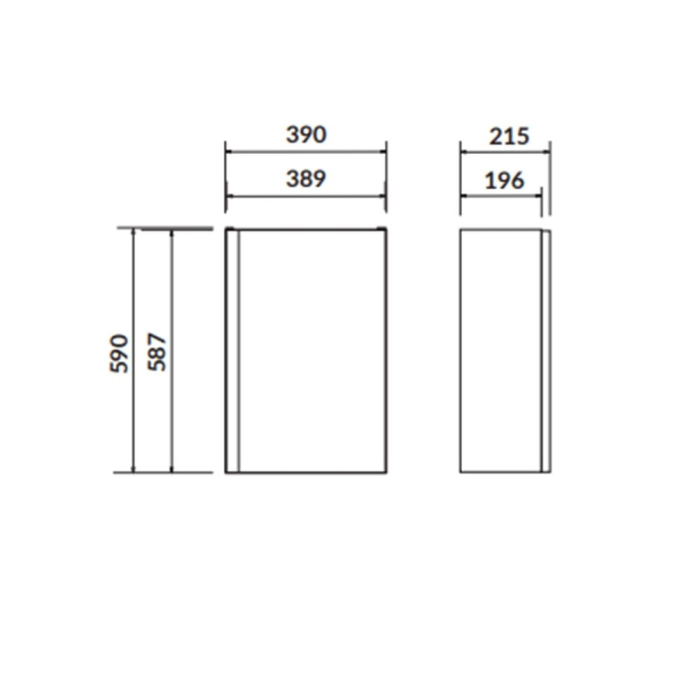 Dulap baie suspendat Cersanit Moduo 40 pentru lavoar, alb [2]