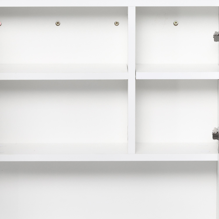  Dulap Baie Suspendat - Cu Oglinda si Rafturi Reglabile [8]