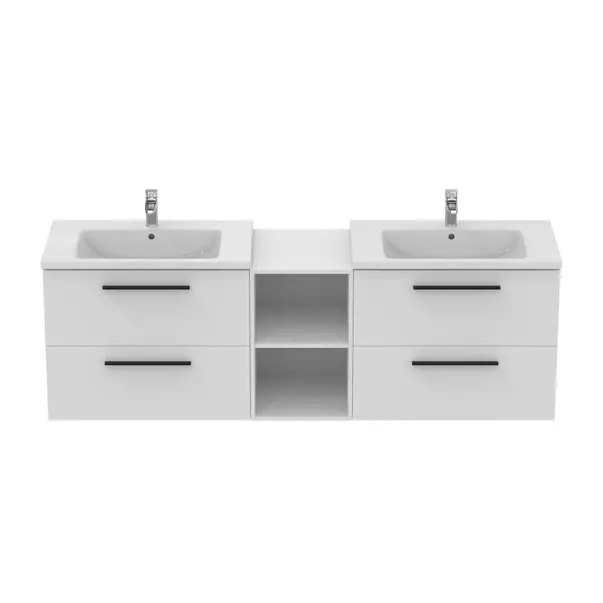 Dulap baza suspendat Ideal Standard i.life B alb mat 2 sertare 80 cm [5]