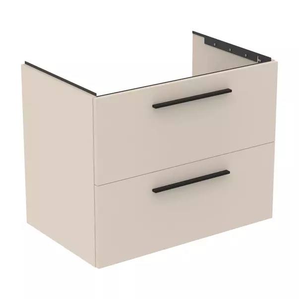 Dulap baza suspendat Ideal Standard i.life B bej nisipiu mat 2 sertare 80 cm [2]