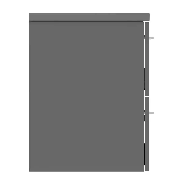 Dulap baza suspendat Ideal Standard i.life B gri quartz mat 2 sertare 60 cm [12]