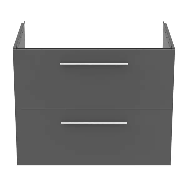 Dulap baza suspendat Ideal Standard i.life B gri quartz mat 2 sertare 80 cm [8]