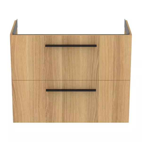 Dulap baza suspendat Ideal Standard i.life S 2 sertare stejar 80 cm [6]