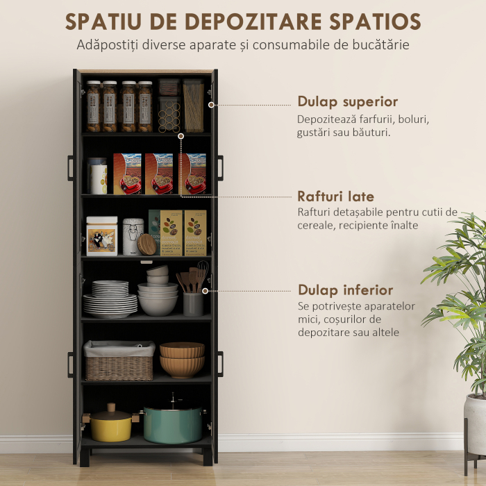  Dulap Bucatarie Alb - 5 Rafturi [4]