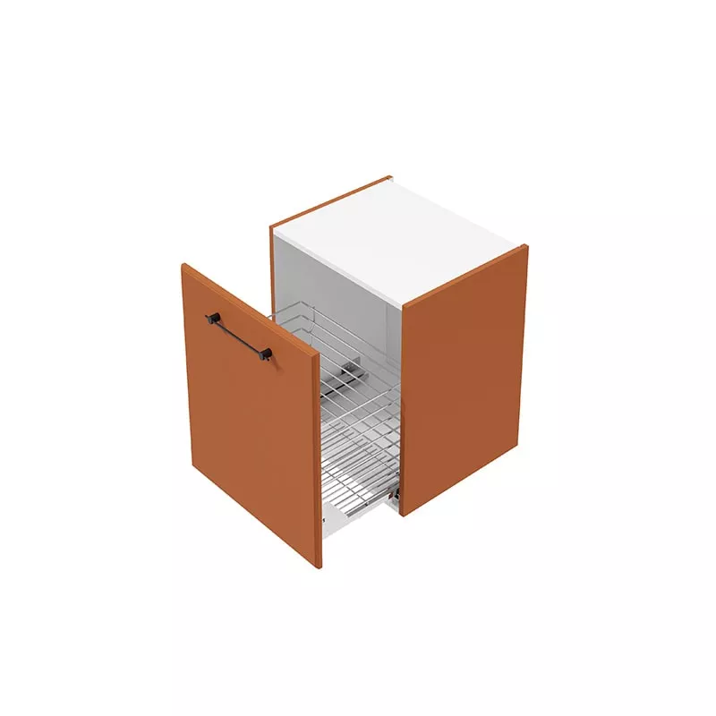 Dulap cabinet Defra More, 50 x 60 x 45 cm, sertar, mat, maro, 291-B-05003 [2]