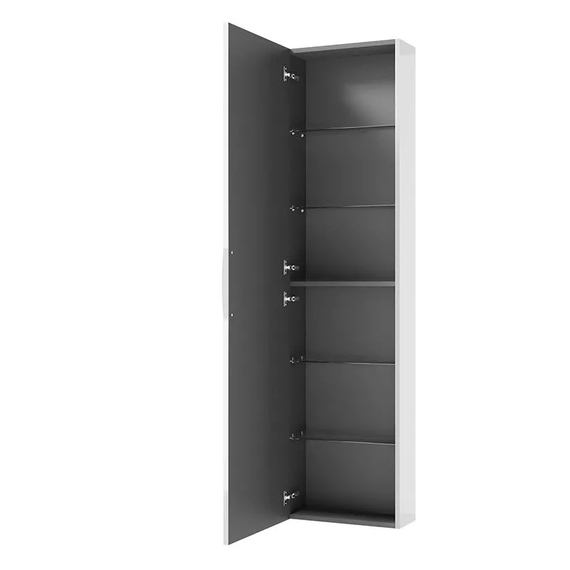 Dulap coloana Defra Isole, 170 x 42 x 17 cm, usa, mat, alb, 001-C-04203 [2]