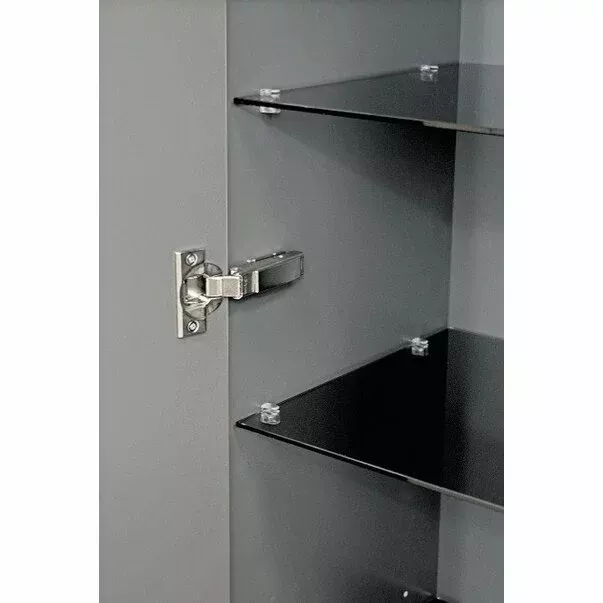 Dulap coloana Defra Opal, 110 x 35 x 30, usa, lucios, gri, 30-SB1D-30-3 [2]