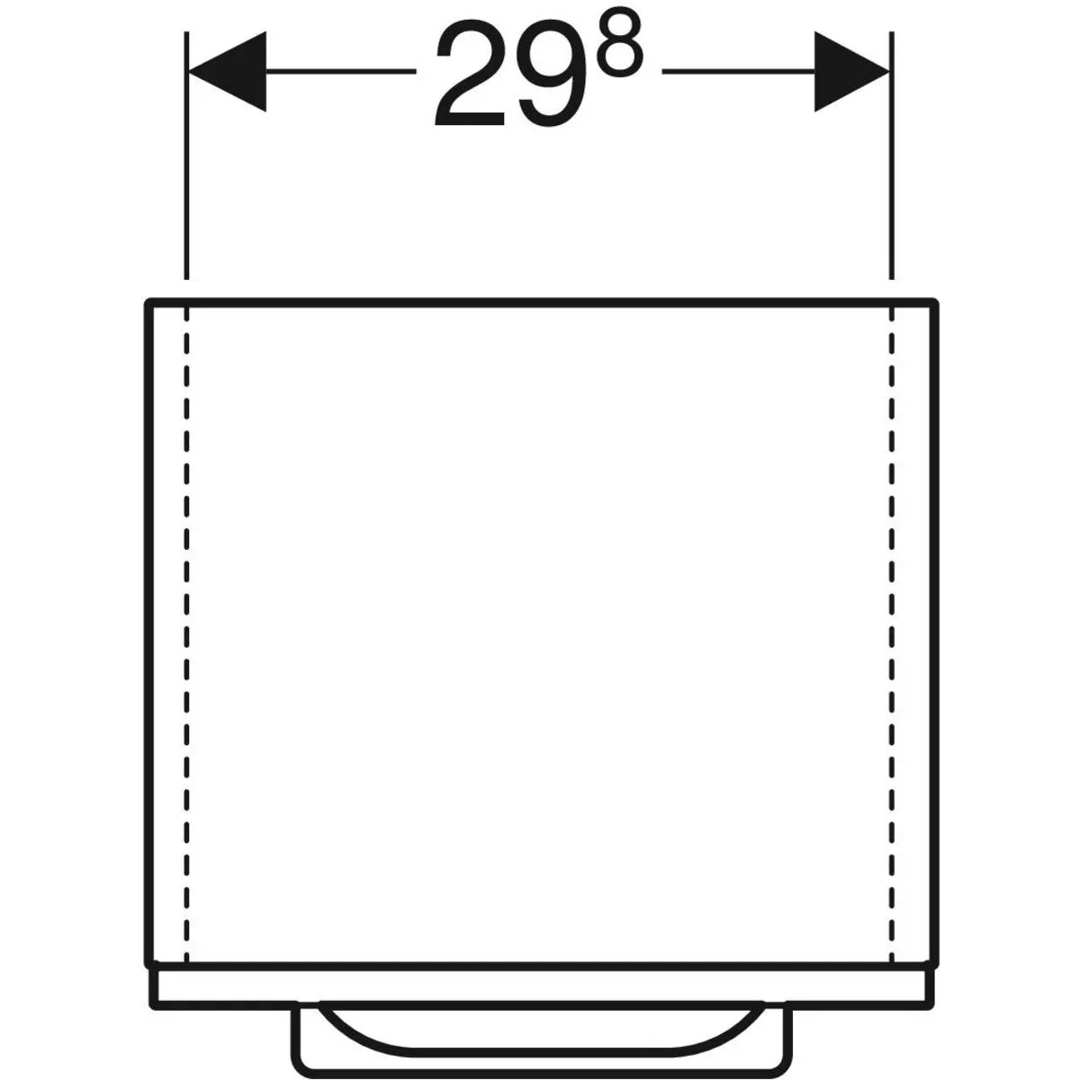 Dulap coloana Geberit Selnova Square, 33 x 29 x 85 cm, usa, mat, antracit, 501.277.00.1 [4]