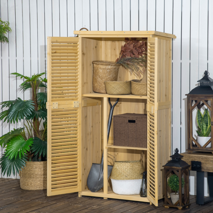  dulap din lemn, pentru exterior, 87x46.5x160 cm [2]