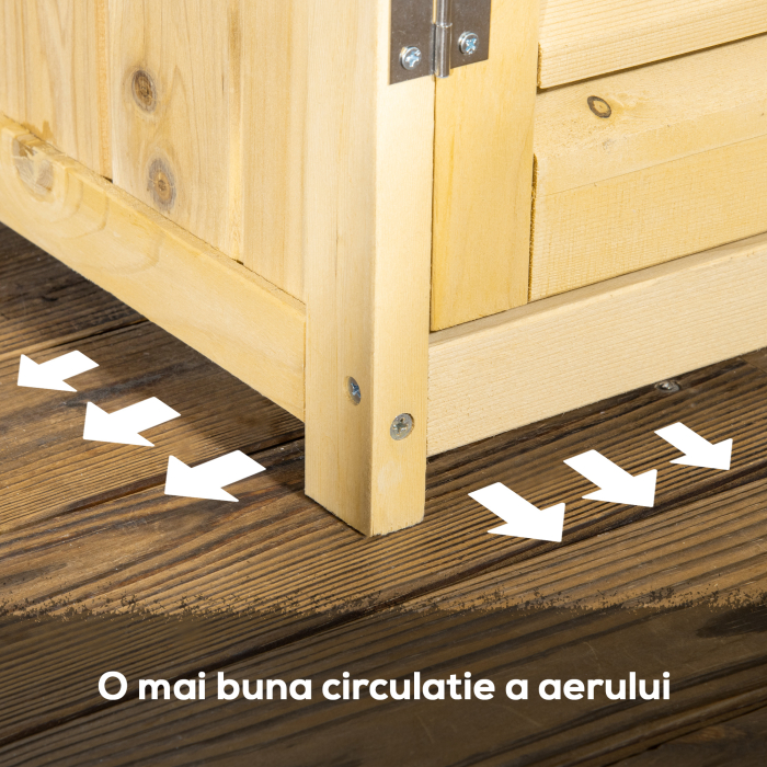  dulap din lemn, pentru exterior, 87x46.5x160 cm [8]