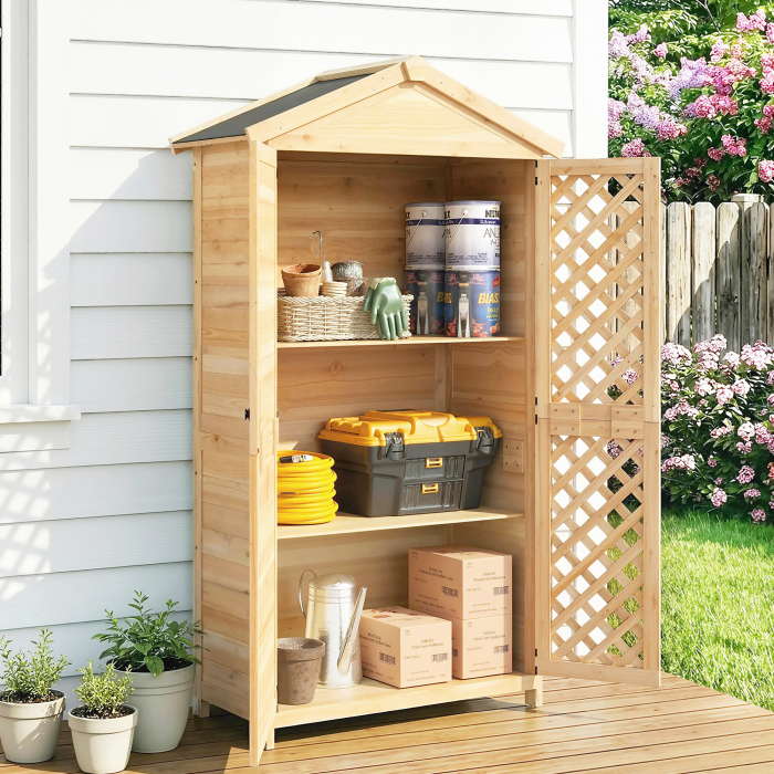  Dulap Exterior: Casuta de Gradina cu Usa Ventilata si Kit Anti-Rasturnare. [8]