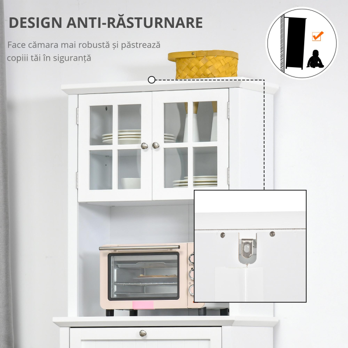  Dulap inalt 68×40×164 cm - Compartimente si Rafturi pentru Bucatarie [6]