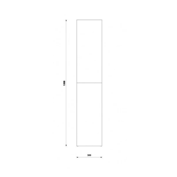 Dulap inalt suspendat Gala Shona alb 2 usi 30 cm [3]