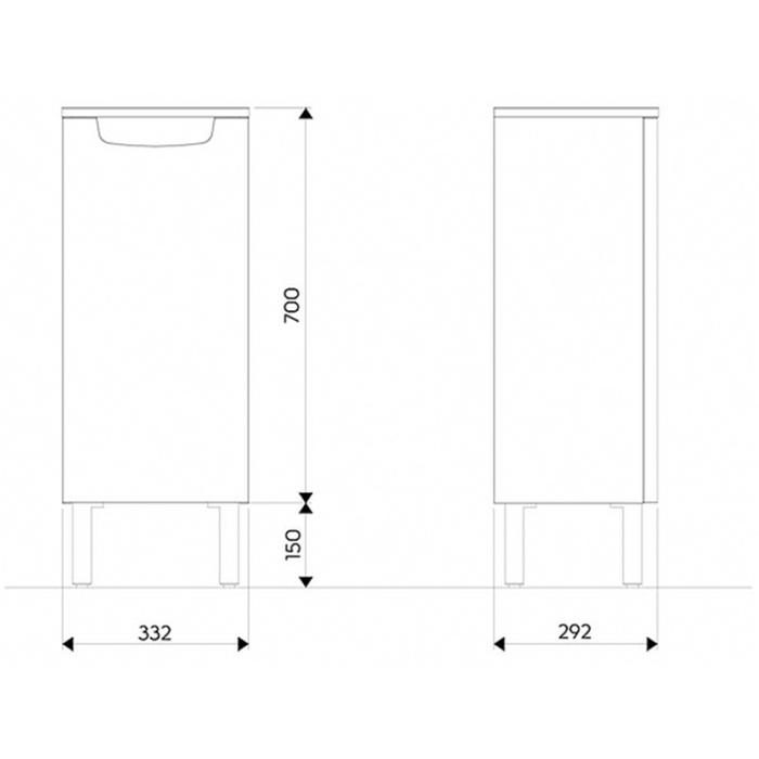 Dulap lateral, Kolo, Rekord, alb lucios [2]