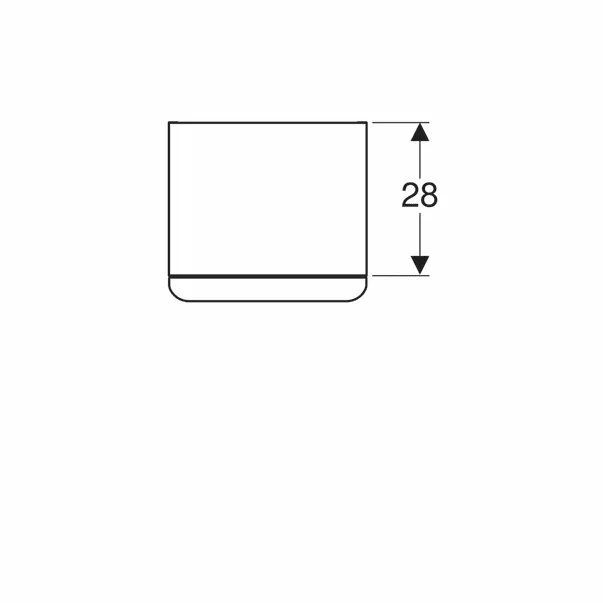 Dulap mediu suspendat Geberit Smyle Square alb 1 usa opritor dreapta 36 cm [2]