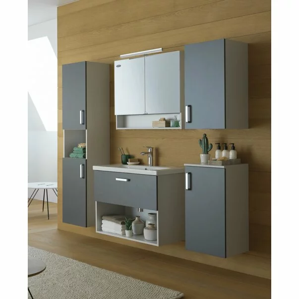 Dulap mediu suspendat KolpaSan Evelin mdf alb 70x37 cm [3]