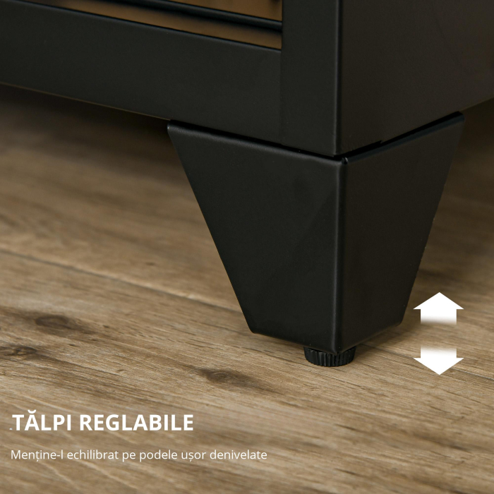  Dulap Metalic - Stil Industrial cu 1 Usa, Design Vintage [6]