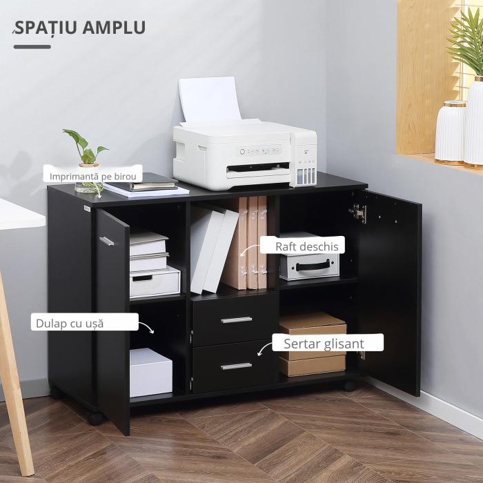  Dulap Mobil pentru Birou - 4 Roti [5]