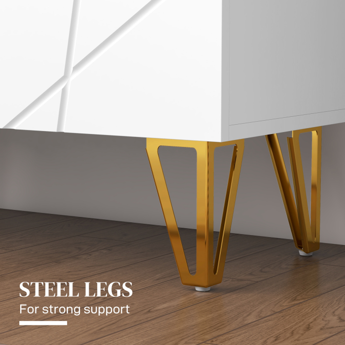  Dulap modern pentru pantofi, 15-20 perechi, cu rafturi reglabile si inchidere amortizata, 72x31.5x95 cm, alb [7]