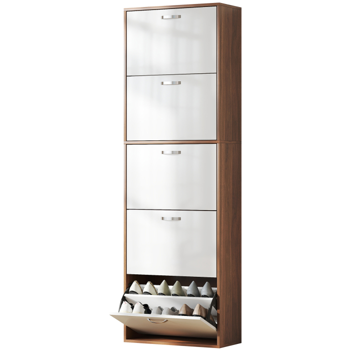  Dulap Pantofi 60×28×189 cm - 5 Sertare & Spatiu pentru 30 Perechi [9]