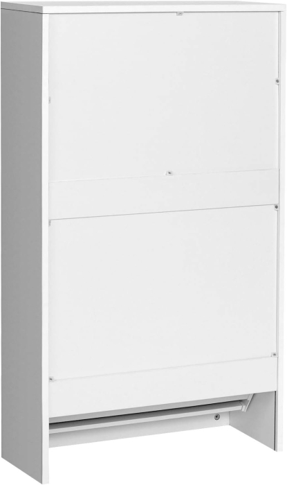 Dulap pantofi cu 3 usi rabatabile, pentru 8-12 perechi, 60x24x102 cm, alb [7]