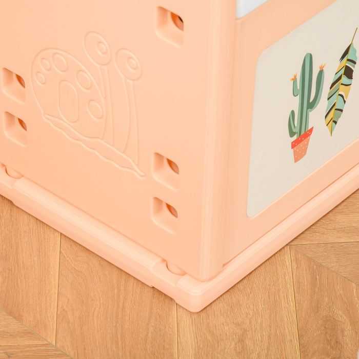  Dulap pentru Camera copiilor cu Mobila pentru Jucarii cu Cuier pentru Haine din PE Portocaliu [9]