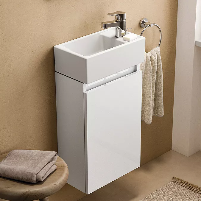 Dulap pentru lavoar Ideal Standard Eurovit, suspendat, 35 x 20 x 55 cm, usa, lucios, alb, R0271WG [4]