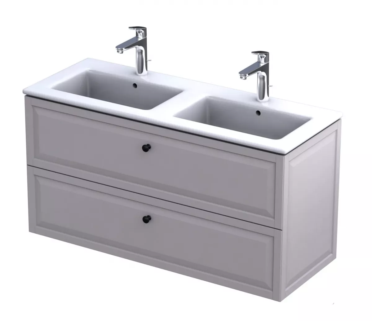 Dulap pentru lavoar Oristo Montebianco, 120 x 46 x 60 cm, sertar, mat, bej, 47-SD2S-120-10 [3]