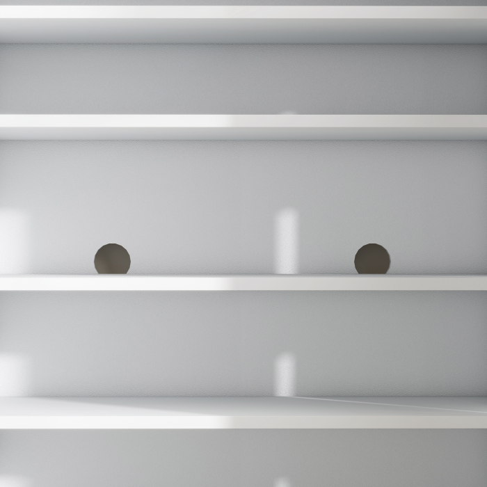  Dulap pentru Pantofi, 15-20 Perechi, Rafturi Reglabile si inchidere Amortizata, Alb [9]