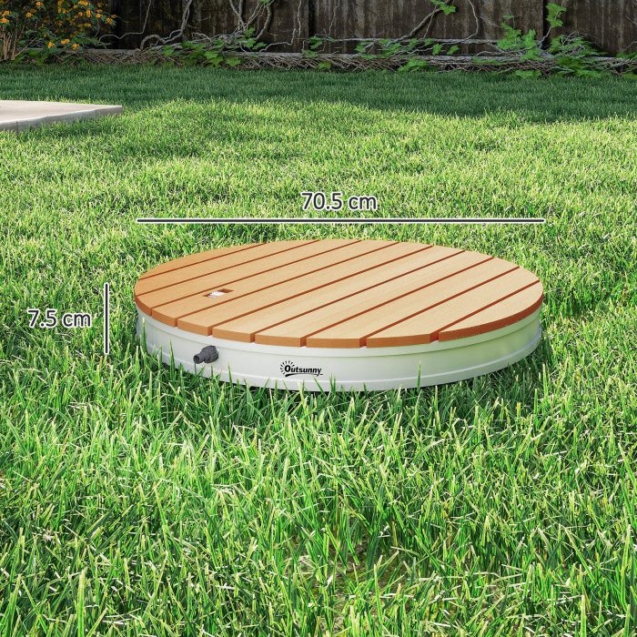  Dus de Gradina Portabil cu inaltime Pana la 4 m si Jeturi de Apa Reglabile, Efect de Lemn [3]