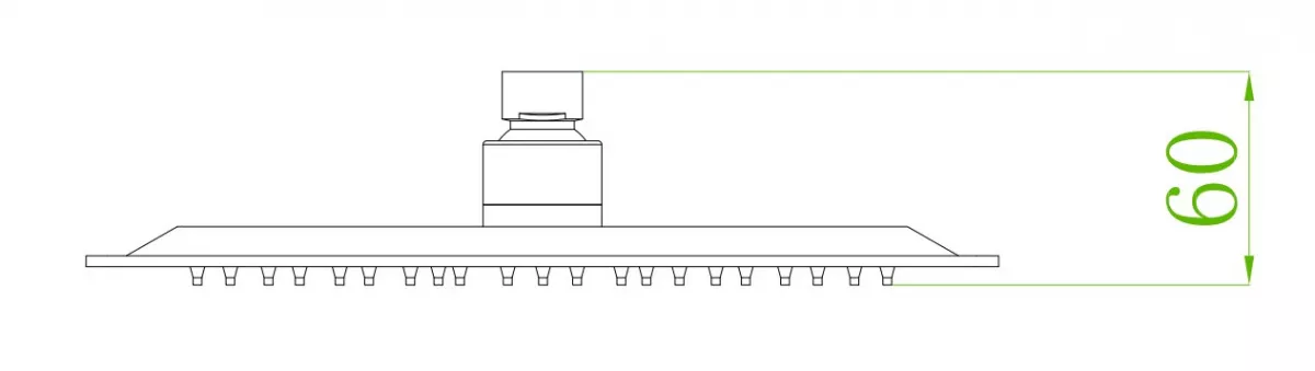 Dus fix FDesign Inula FD8-500-22, 1/2'', universal, 300 mm, 1 pulverizare, mat, negru [2]