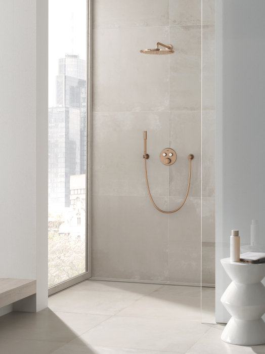 Dus fix Grohe 26066DL0, Rainshower, 310, 1/2'', pe perete, 310 mm, 1 functie, mat, cupru [5]