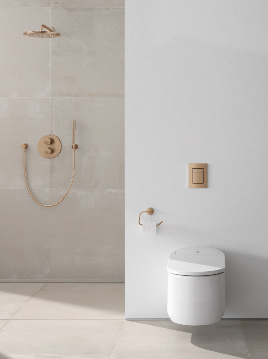 Dus fix Grohe 26066DL0, Rainshower, 310, 1/2'', pe perete, 310 mm, 1 functie, mat, cupru [2]