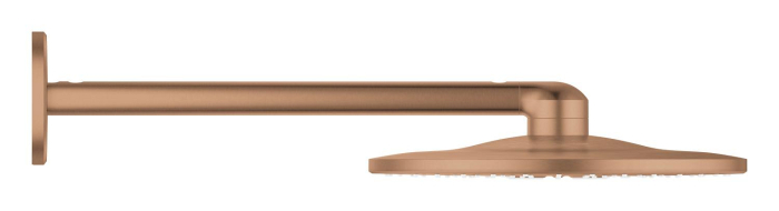 Dus fix Grohe 26475DL0, SmartActive 310, pe perete, 310 mm, 2 functii, necesita valva, mat, cupru [4]