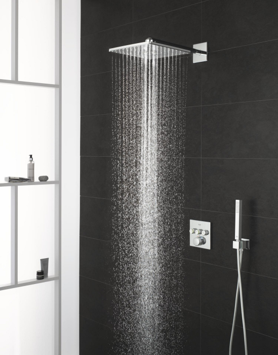 Dus fix Grohe 26479000, 310 mm, 1 bar, 430 mm, 2 pulverizari, 26484000 cod valva incastrata, pivotant, Crom [2]